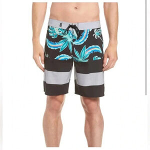 Vans Era 19" Boardshort Black Pit Stop Floral Men’s Size 38